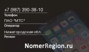 Кто звонил с 9873903810 - регион и оператор